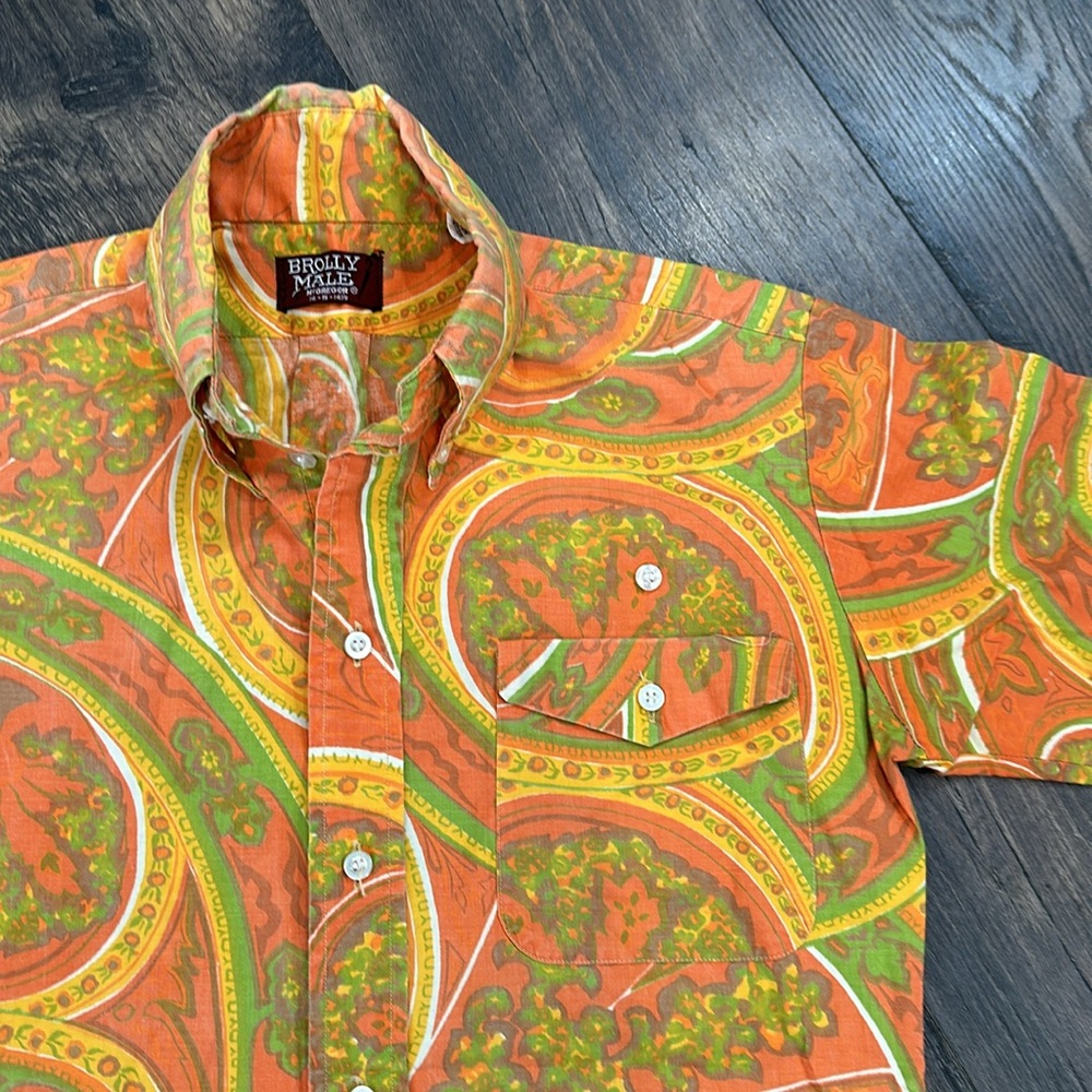 VINTAGE Brolly Male McGregor Paisley Shirt. Size small - Picture 2 of 8